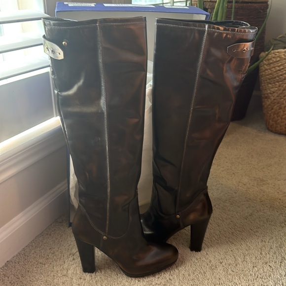 NWT Stuart Weitzman brown knee high boots - Picture 7 of 14